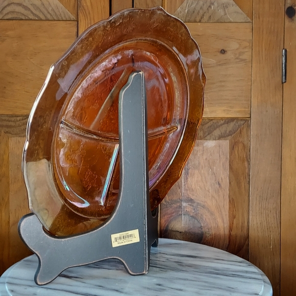 Carnival Glass Divided Plate - Picture 11 of 13